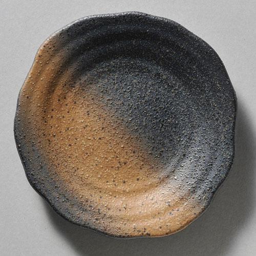 【ときわ28集-611】 黒備前フリル楕円皿